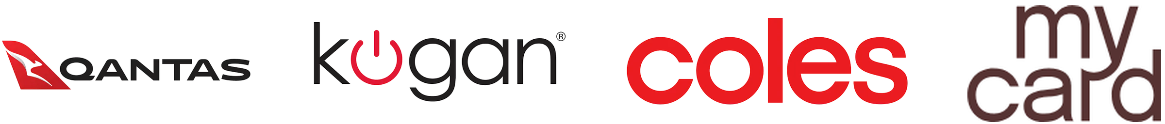 Partner brands on the platform: Qantas Money, Kogan Money, Coles and MyCard.
